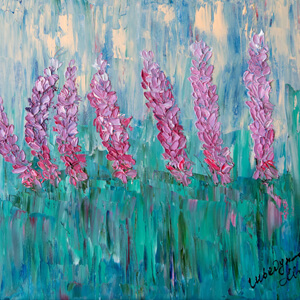 Lavender. 50x50, Oil, canvas, 2021